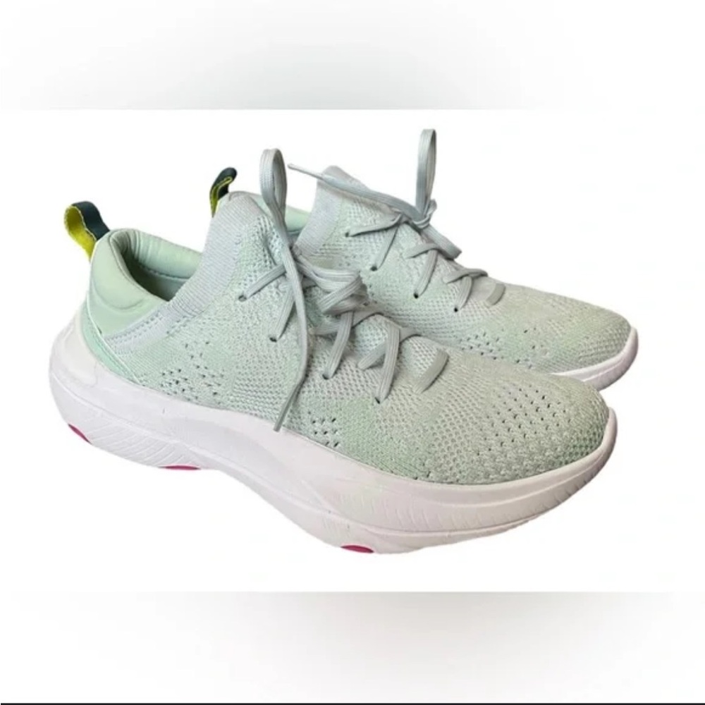 Sorel Women's Mint Green Knit Lace-Up Sneakers